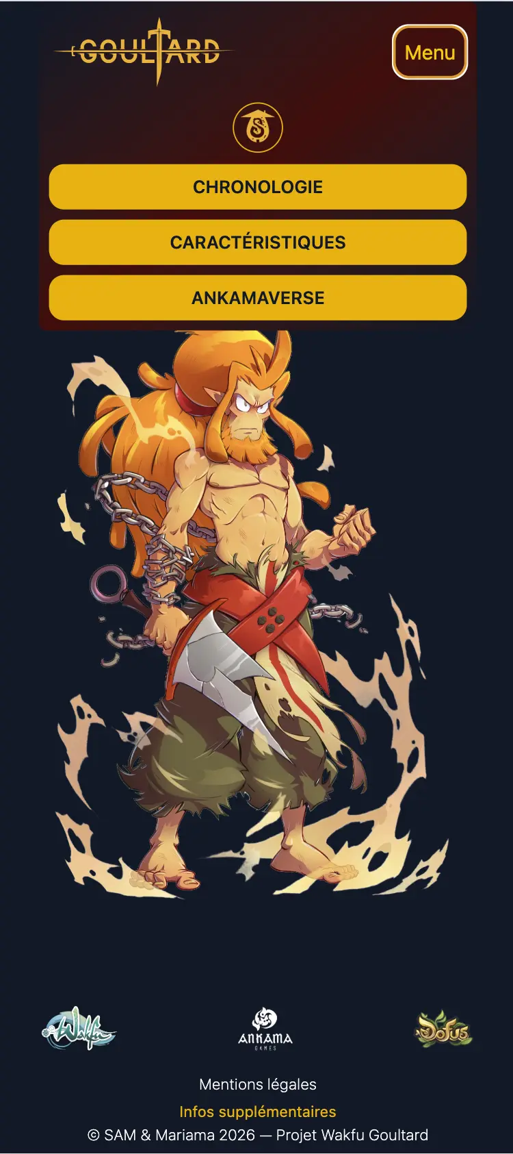 Capture d’écran du fan-site Wakfu